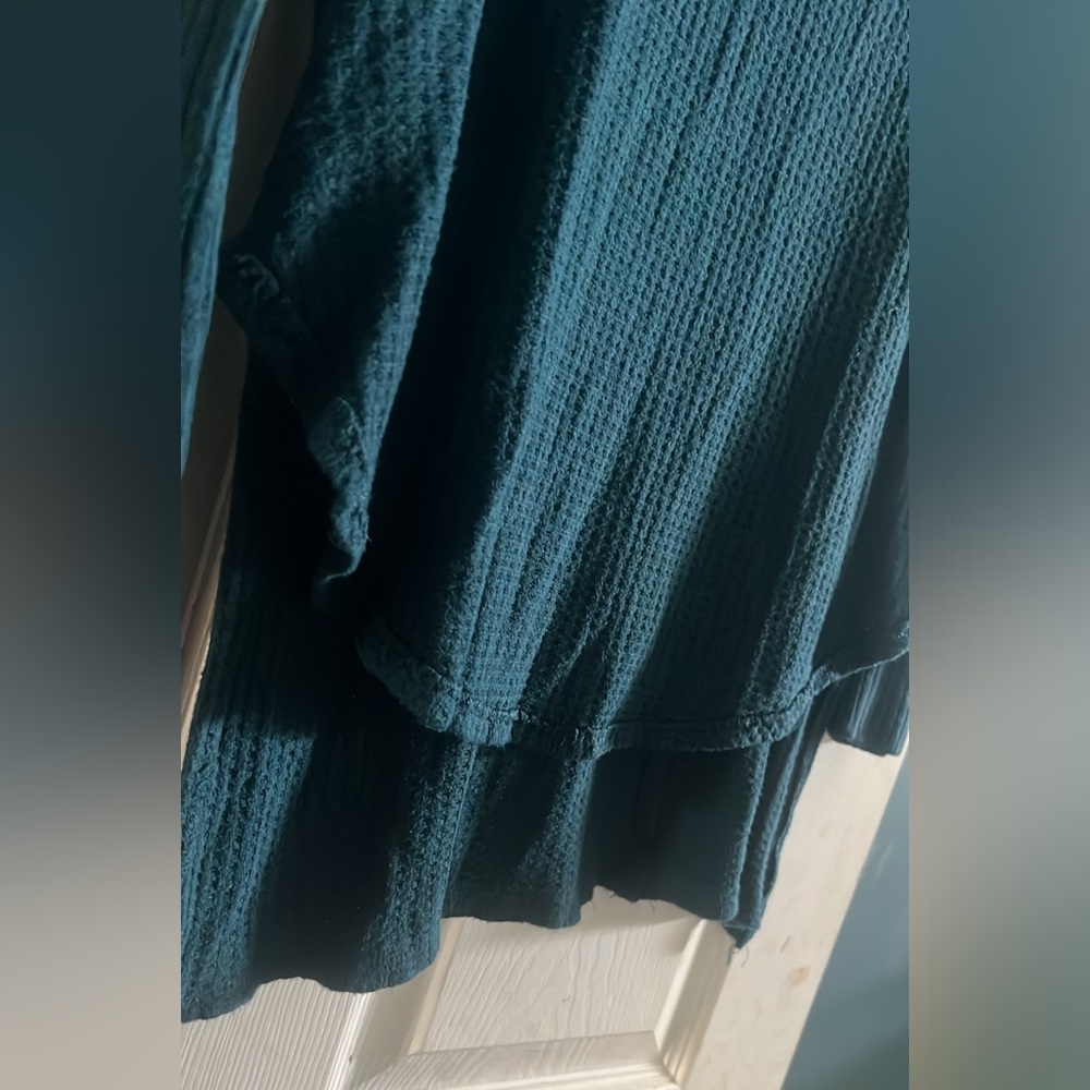Free People Ventura Thermal Waffle Knit Top-S - Picture 6 of 7
